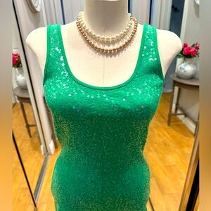 GREEN WITH ENVY GORGEOUS TANK TOP FROM EXPRESS.  NEW WITHOUT TAGS.